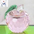 Alta Qualidade Decorativa Crystal Glass Apple para Presentes ZWM046